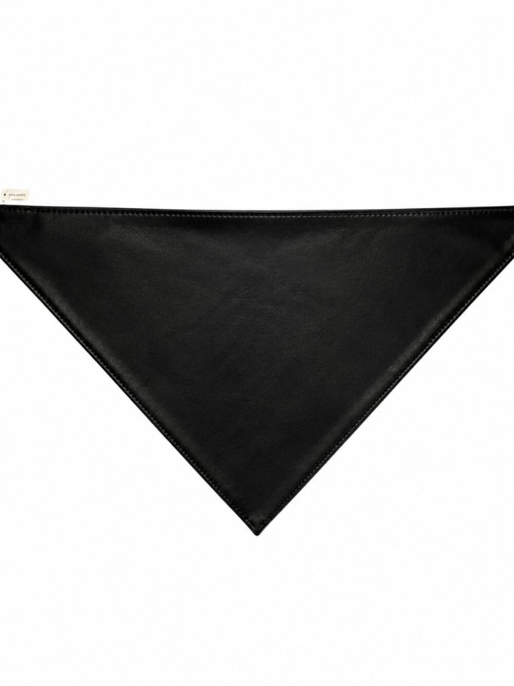 DYNAMITE Faux Leather Scarf Top | NWT | Black Tie-Back Bandana Top | Y2K | CHIC - Picture 3 of 5
